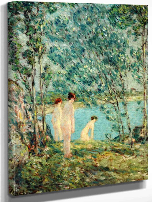 The Bathers 1 By Frederick Childe Hassam