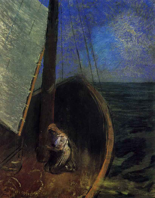 The Boat4 By Odilon Redon