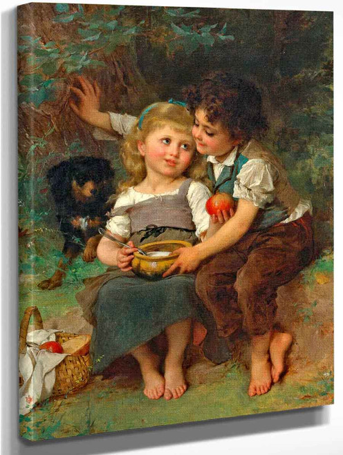 The Bowl Of Milk By Emile Munier