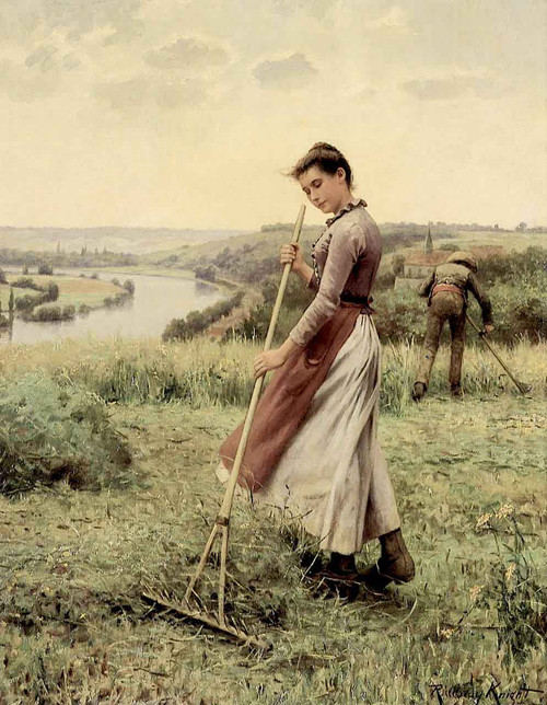 The Breezy Uplands By Daniel Ridgway Knight By Daniel Ridgway Knight