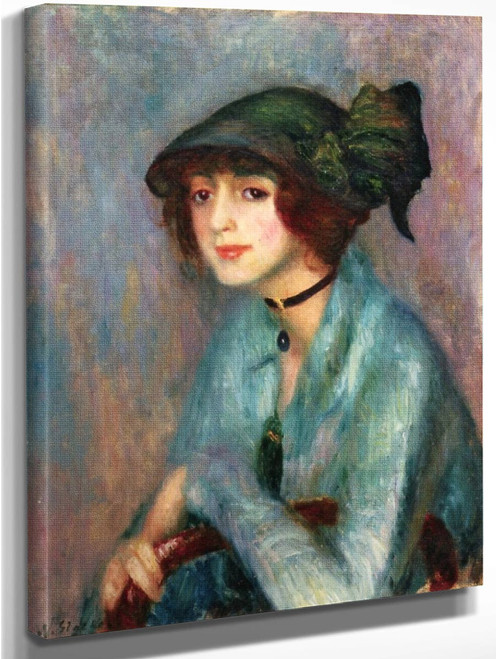 The Brunette By William James Glackens  By William James Glackens