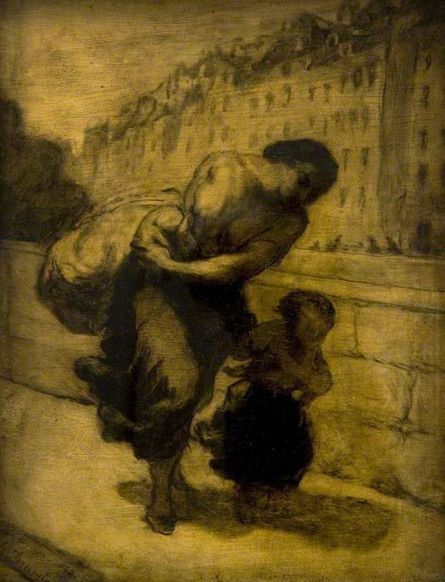 The Burden By Honore Daumier