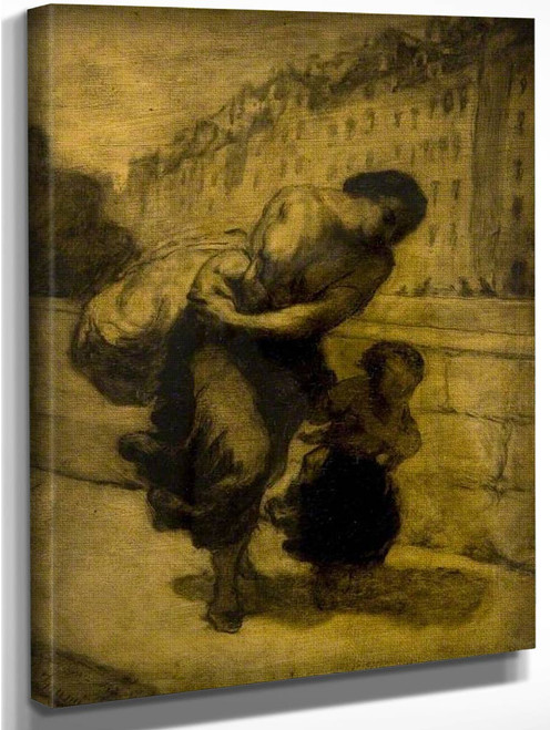 The Burden By Honore Daumier