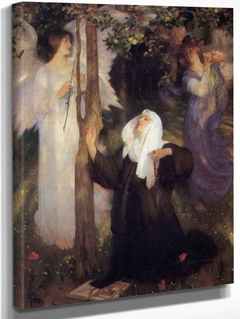 The Cloister Or The World By Arthur Hacker  By Arthur Hacker