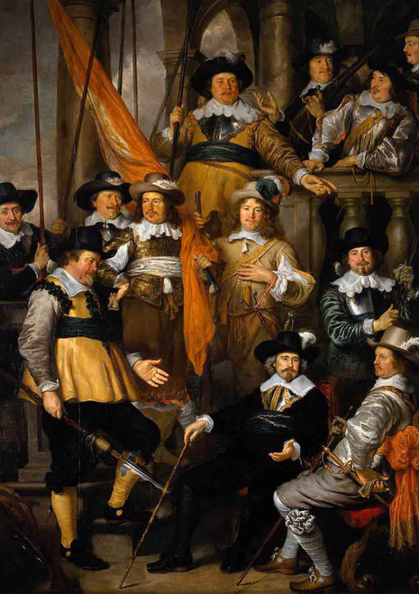 The Company Of Captain Albert Bas And Lieutenant Lucas Conijn By Govaert Flinck