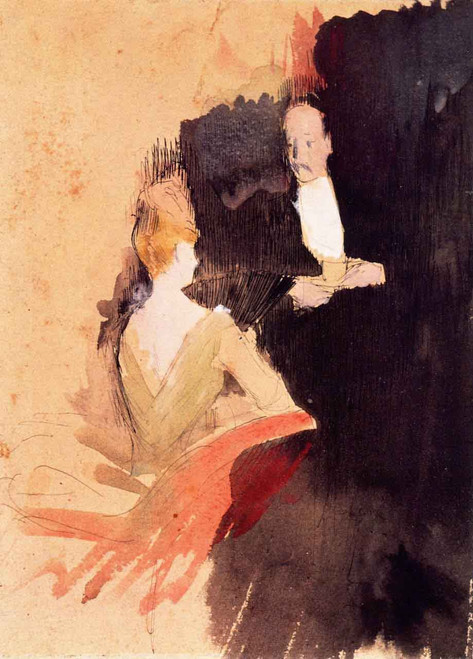 The Conversation By Jean Louis Forain  By Jean Louis Forain