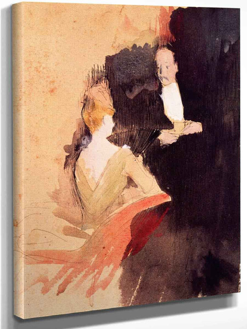 The Conversation By Jean Louis Forain  By Jean Louis Forain