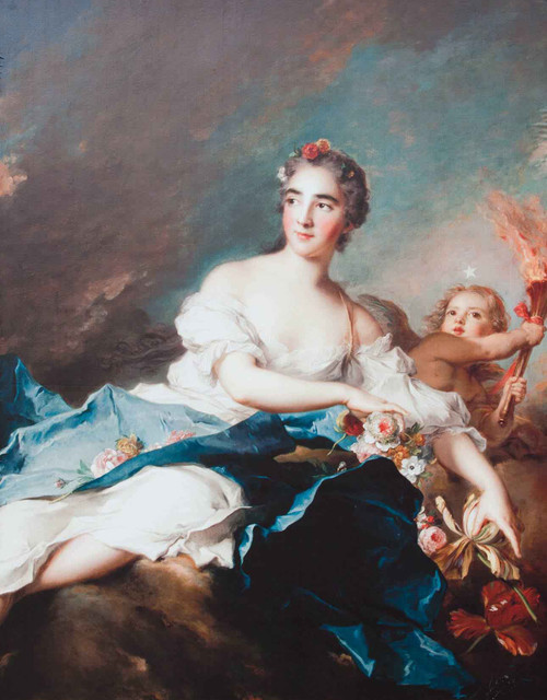The Countess De Brac As Aurora By Jean Marc Nattier