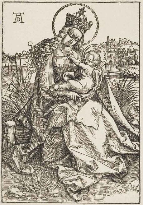 The Crowned Virgin With The Child By Hans Baldung Grien By Hans Baldung Grien