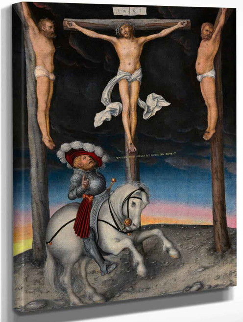 The Crucifixion With The Converted Centurion By Lucas Cranach The Elder By Lucas Cranach The Elder