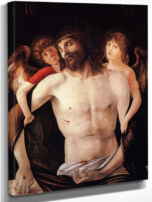 The Dead Christ Supported By Two Angels 22 By Giovanni Bellini