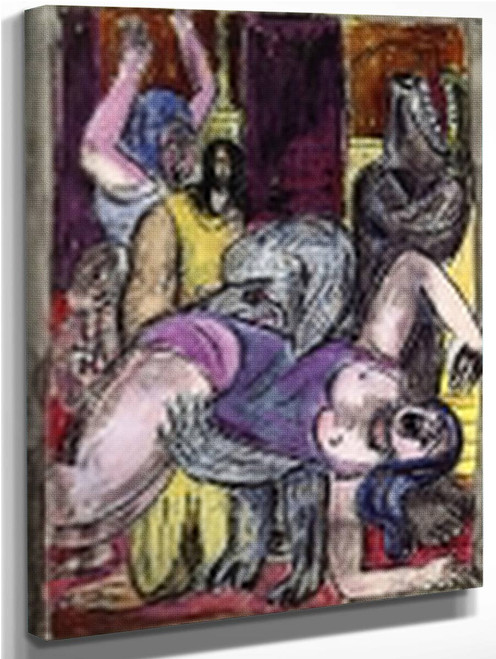 The Dogs Grow Larger By Max Beckmann By Max Beckmann