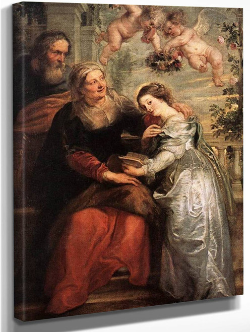 The Education Of The Virgin By Peter Paul Rubens