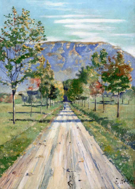 The Evordes Road By Ferdinand Hodler  By Ferdinand Hodler