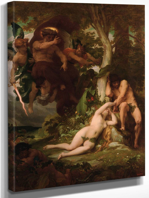 The Expulsion Of Adam And Eve From The Garden Of Paradise By Alexandre Cabanel