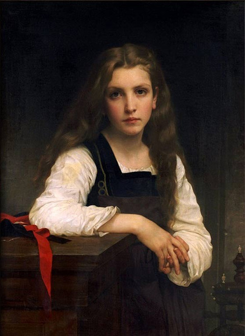 The Fair Spinner By William Bouguereau The Fair Spinner By William Bouguereau