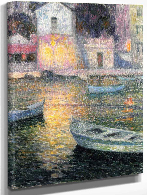 The Fisherman's House, Villefranche Sur Mer By Henri Le Sidaner Art Reproduction