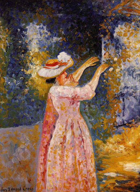 The Flowered Column By Henri Edmond Cross By Henri Edmond Cross The Flowered Column By Henri Edmond Cross By Henri Edmond Cross