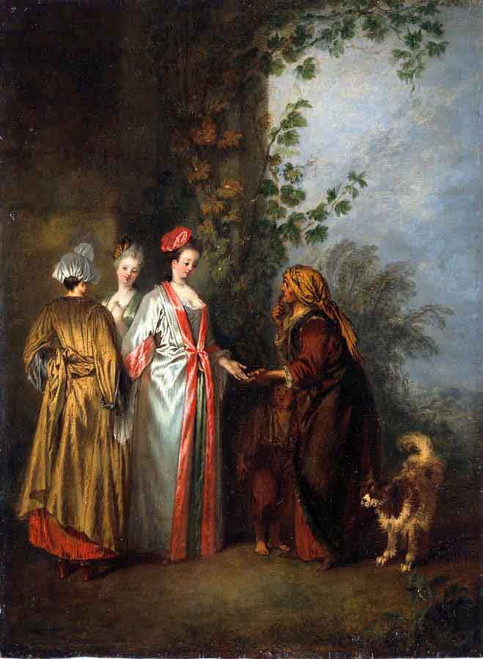 The Fortune Teller By Jean Antoine Watteau French1684  1721