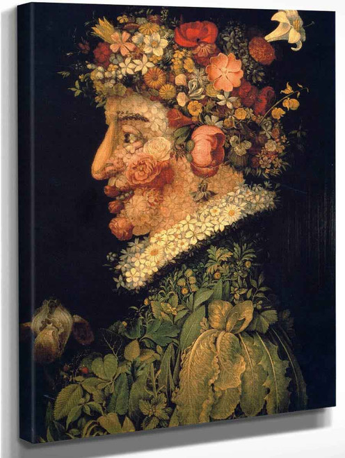 The Four Seasons (Original Series) 01 Spring By Giuseppe Arcimboldo(Italian, 1527 1593)
