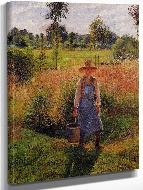 The Gardener, Afternoon Sun, Eragny By Camille Pissarro