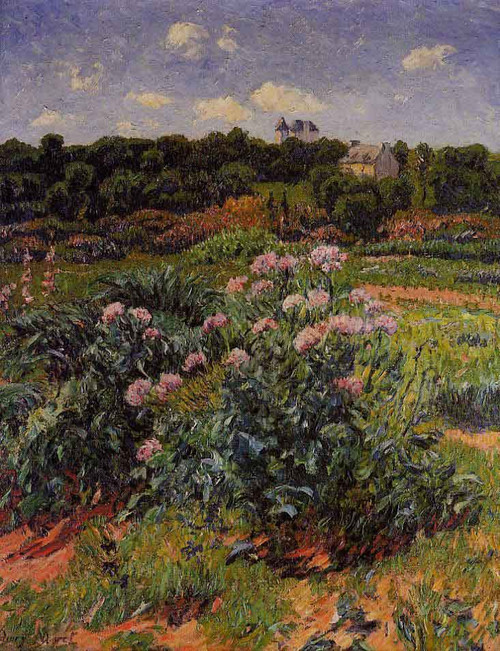 The Garden By Henri Moret By Henri Moret