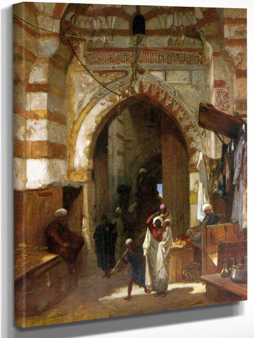 The Grand Bazaar, Cairo By Frederick Goodall