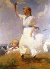 The Hilltop By Frank W. Benson By Frank W. Benson