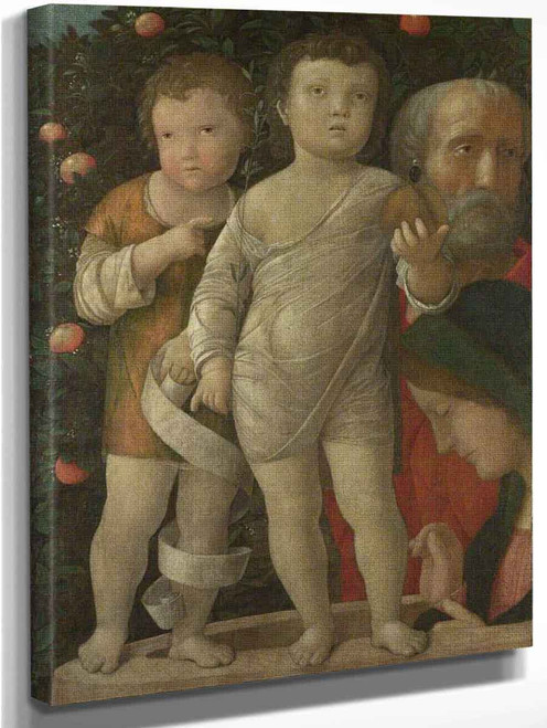 The Holy Family With Saint John By Andrea Mantegna