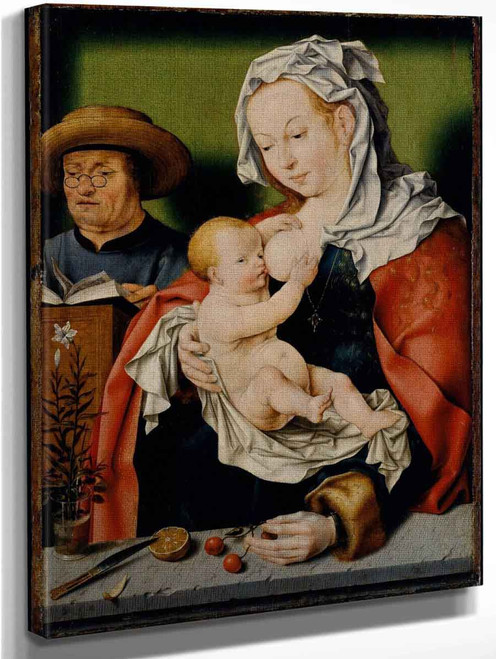 The Holy Family2 By Joos Van Cleve By Joos Van Cleve