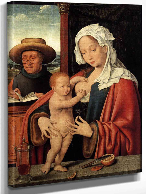 The Holy Family3 By Joos Van Cleve By Joos Van Cleve