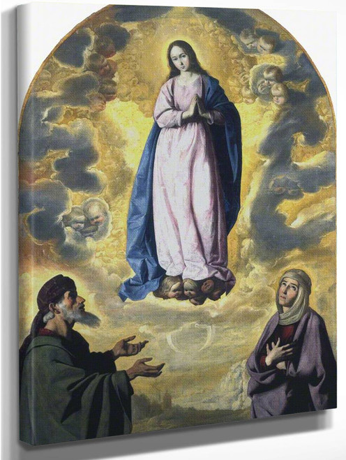 The Immaculate Conception With Saint Joachim And Saint Anne By Francisco De Zurbaran