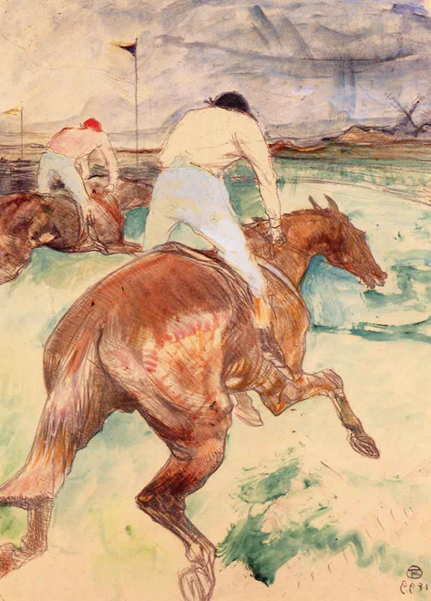 The Jockey  By Henri De Toulouse Lautrec