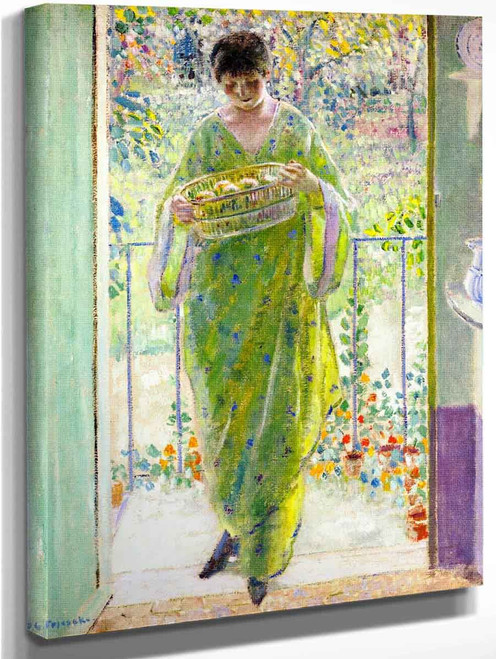 The Kitchen Door By Frederick Carl Frieseke By Frederick Carl Frieseke