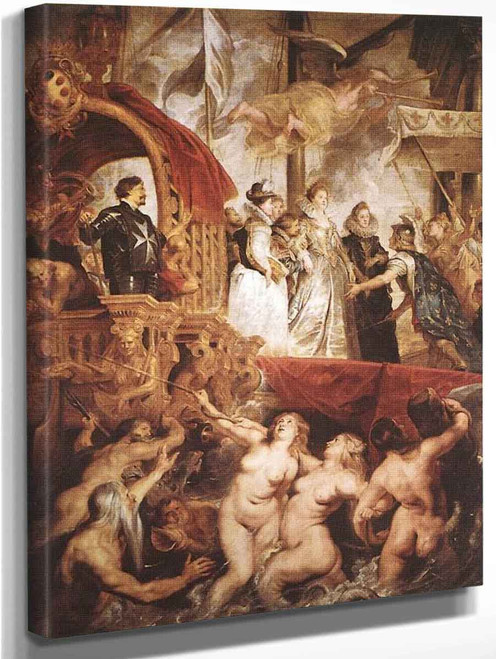 The Landing Of Marie De Medici At Marseilles By Peter Paul Rubens