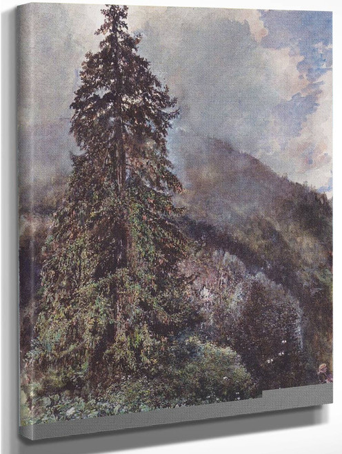 The Large Spruce In Gastein1 By Rudolf Von Alt