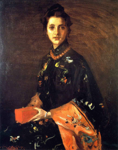 The Little Red Box By William Merritt Chase