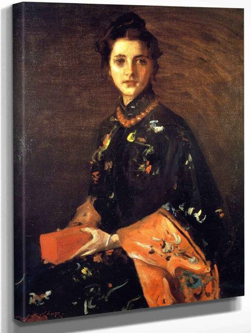 The Little Red Box By William Merritt Chase