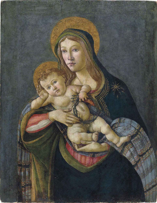 The Madonna And Child With The Crown Of Thorns And Three Nails By Sandro Botticelli The Madonna And Child With The Crown Of Thorns And Three Nails By Sandro Botticelli