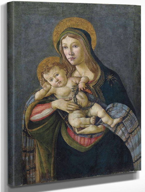 The Madonna And Child With The Crown Of Thorns And Three Nails By Sandro Botticelli