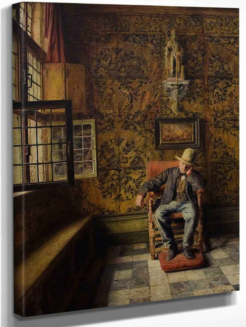The Man In The Chair By Henri De Braekeleer By Henri De Braekeleer