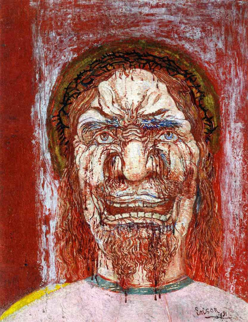 The Man Of Sorrows By James Ensor By James Ensor