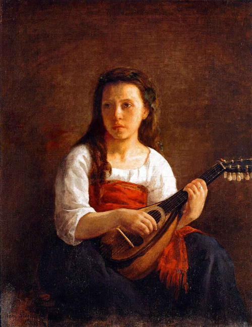 The Mandolin Player By Mary Cassatt