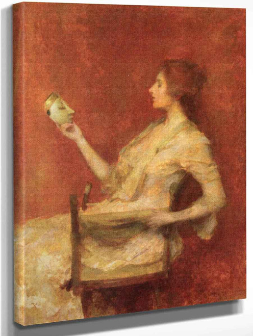 The Mask By Thomas Wilmer Dewing By Thomas Wilmer Dewing