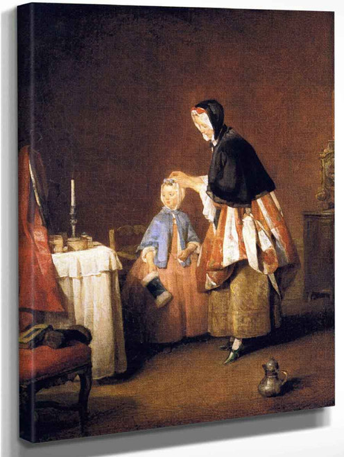 The Morning Toilet By Jean Baptiste Simeon Chardin By Jean Baptiste Simeon Chardin