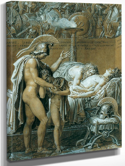 The Mourning Of Pallas By Anne Louis Girodet De Roussy Trioson
