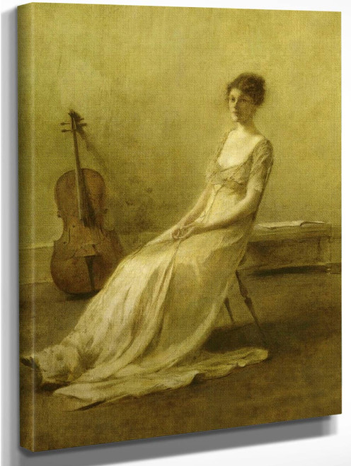 The Musician By Thomas Wilmer Dewing By Thomas Wilmer Dewing