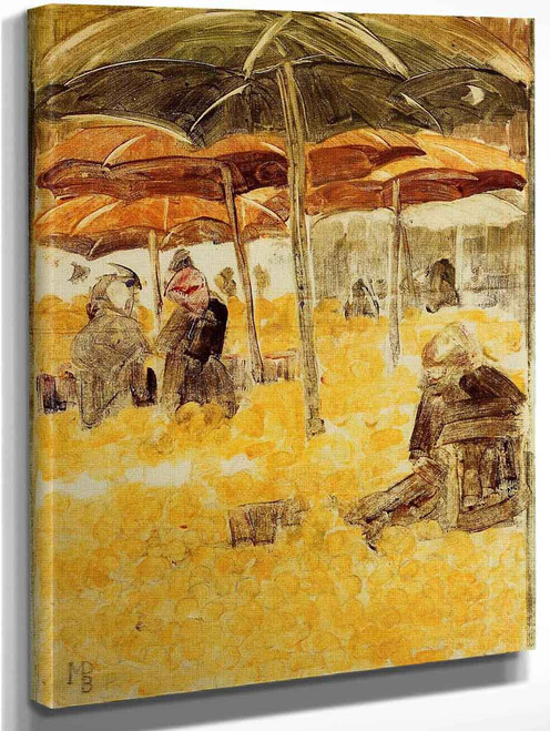 The Orange Market By Maurice Prendergast By Maurice Prendergast