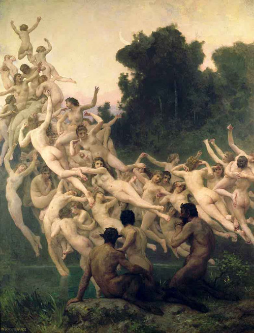 The Oreads By William Bouguereau