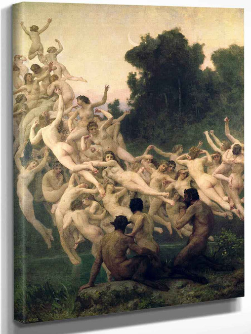 The Oreads By William Bouguereau
